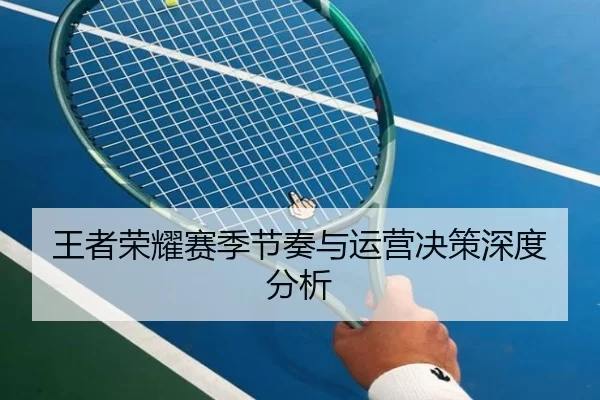 王者荣耀赛季节奏与运营决策深度分析